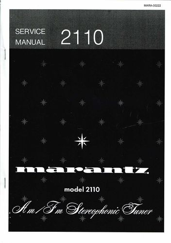 Service Manual Marantz Model 2110
